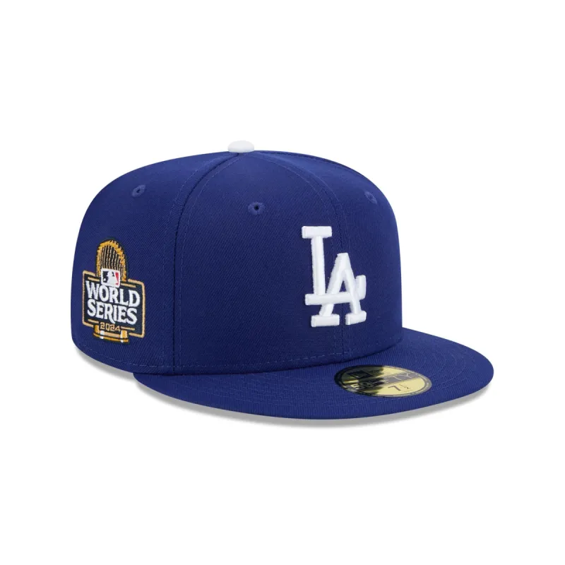 Los Angeles Dodgers 2024 World Series Dark Royal 59FIFTY Fitted Hat sold by New Era