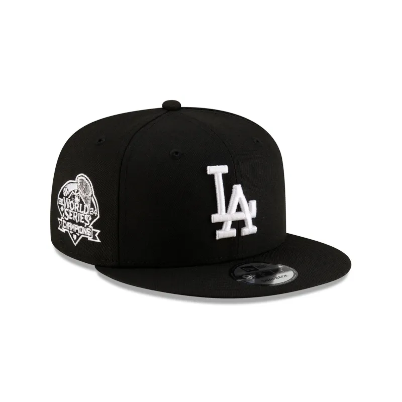 Los Angeles Dodgers 2024 World Series Champions Black 9FIFTY Snapback Hat sold by New Era