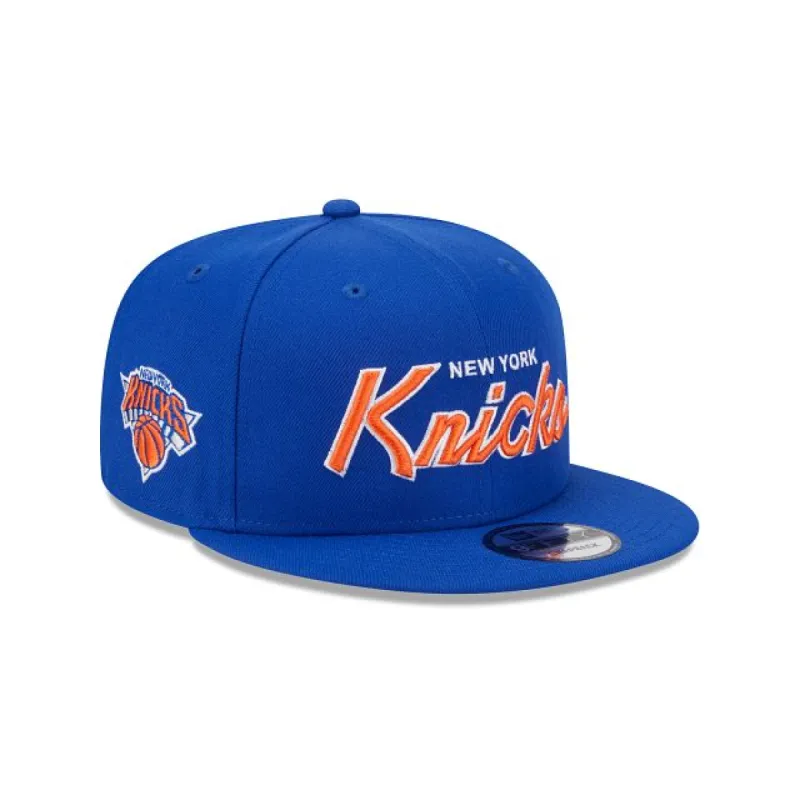 New York Knicks Script 9FIFTY Snapback Hat sold by New Era
