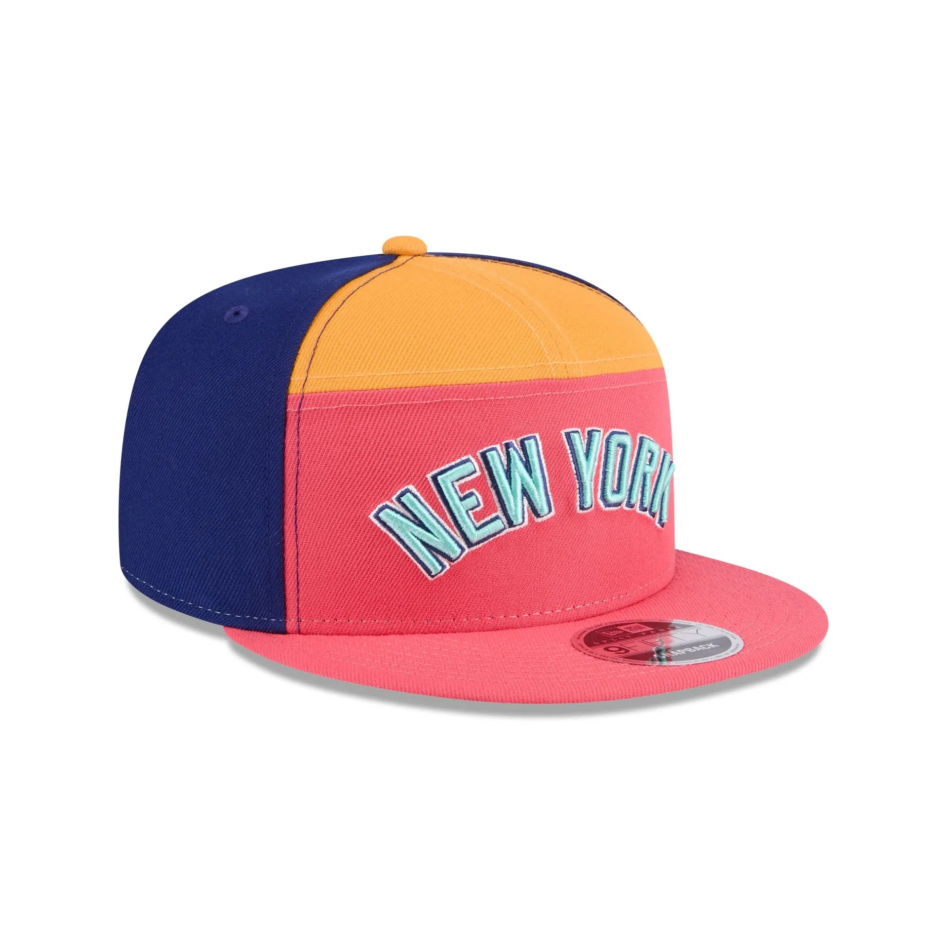 New York Yankees Coral Split Panel 9FIFTY Snapback Hat sold by New Era product image thumbnail 3
