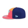 Tampa Bay Rays Coral Split Panel 9FIFTY Snapback Hat sold by New Era