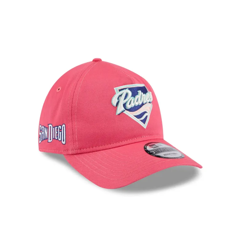 San Diego Padres Coral 9TWENTY A-Frame Adjustable Hat sold by New Era