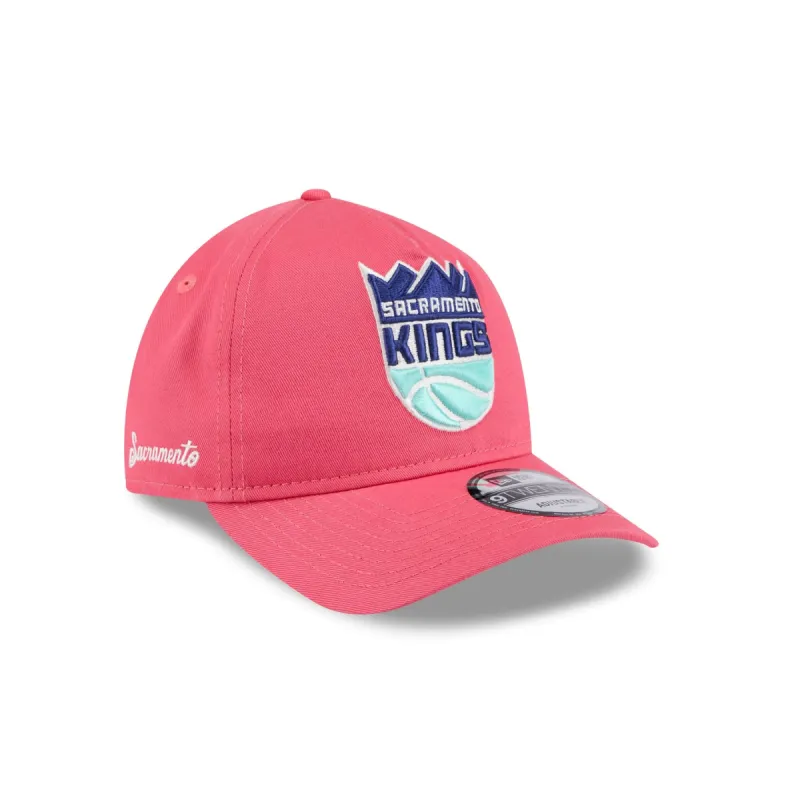Sacramento Kings Coral 9TWENTY A-Frame Adjustable Hat made by New Era