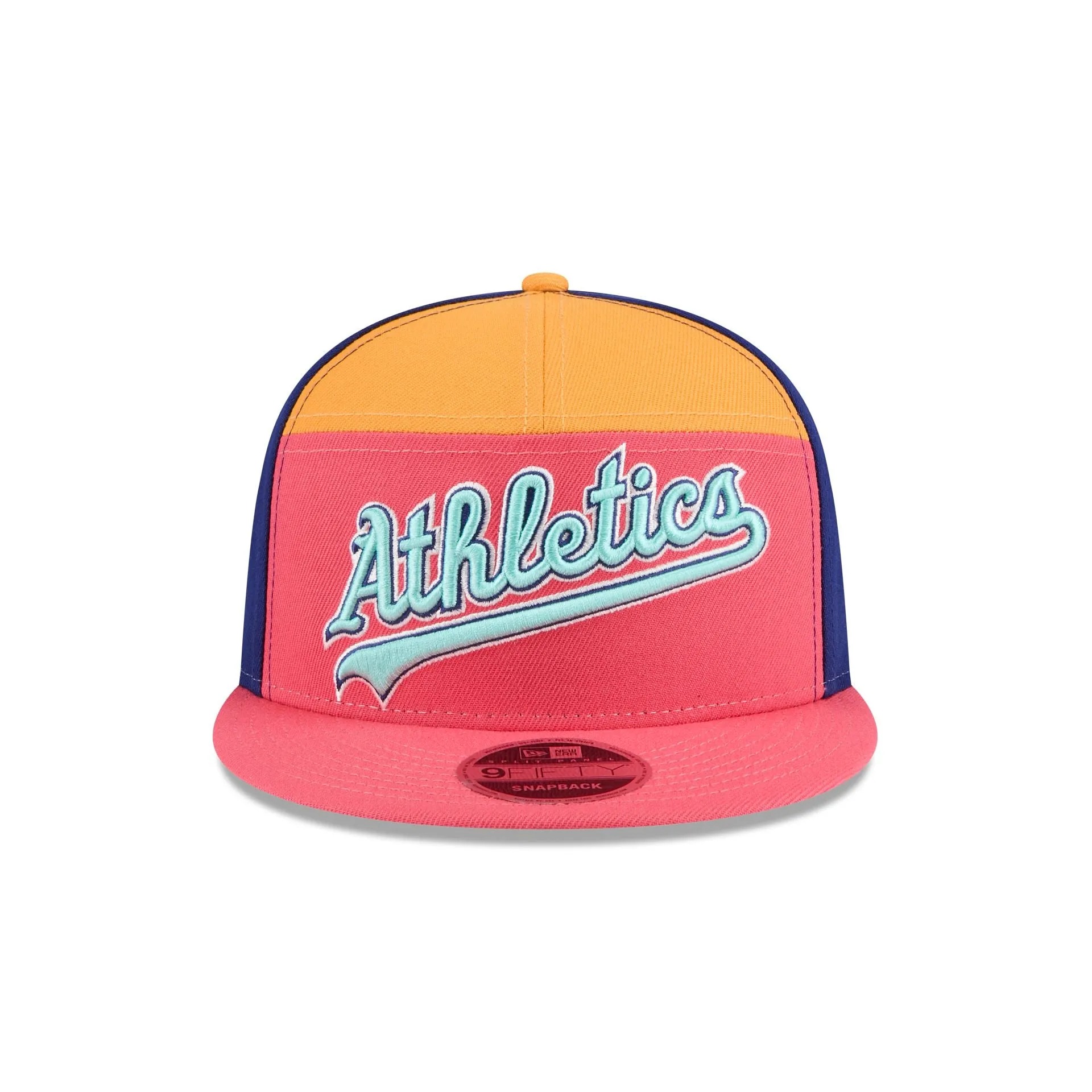 Athletics Coral Split Panel 9FIFTY Snapback Hat sold by New Era product image thumbnail 2