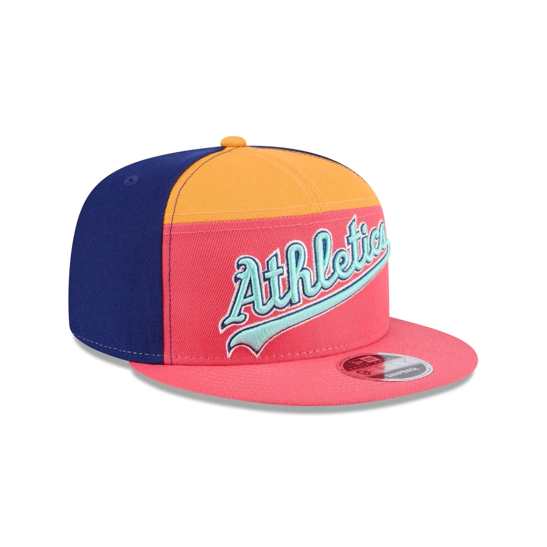 Athletics Coral Split Panel 9FIFTY Snapback Hat sold by New Era product image thumbnail 3