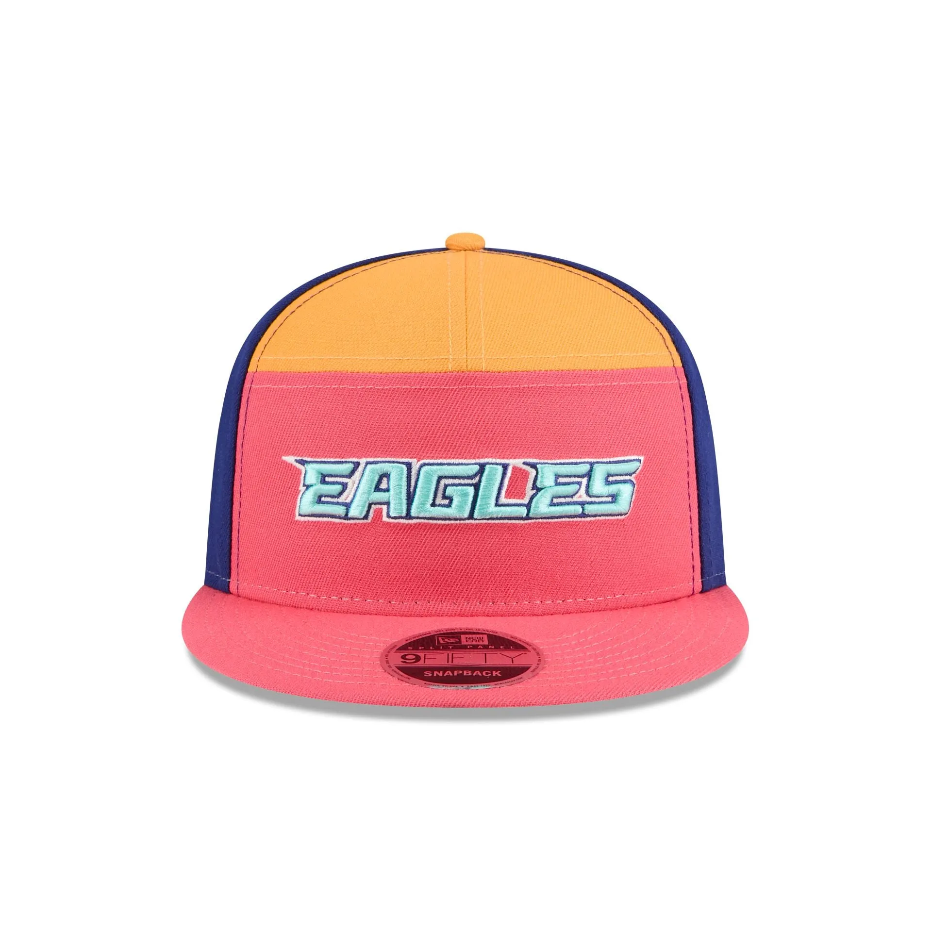 Philadelphia Eagles Coral Split Panel 9FIFTY Snapback Hat sold by New Era product image thumbnail 2