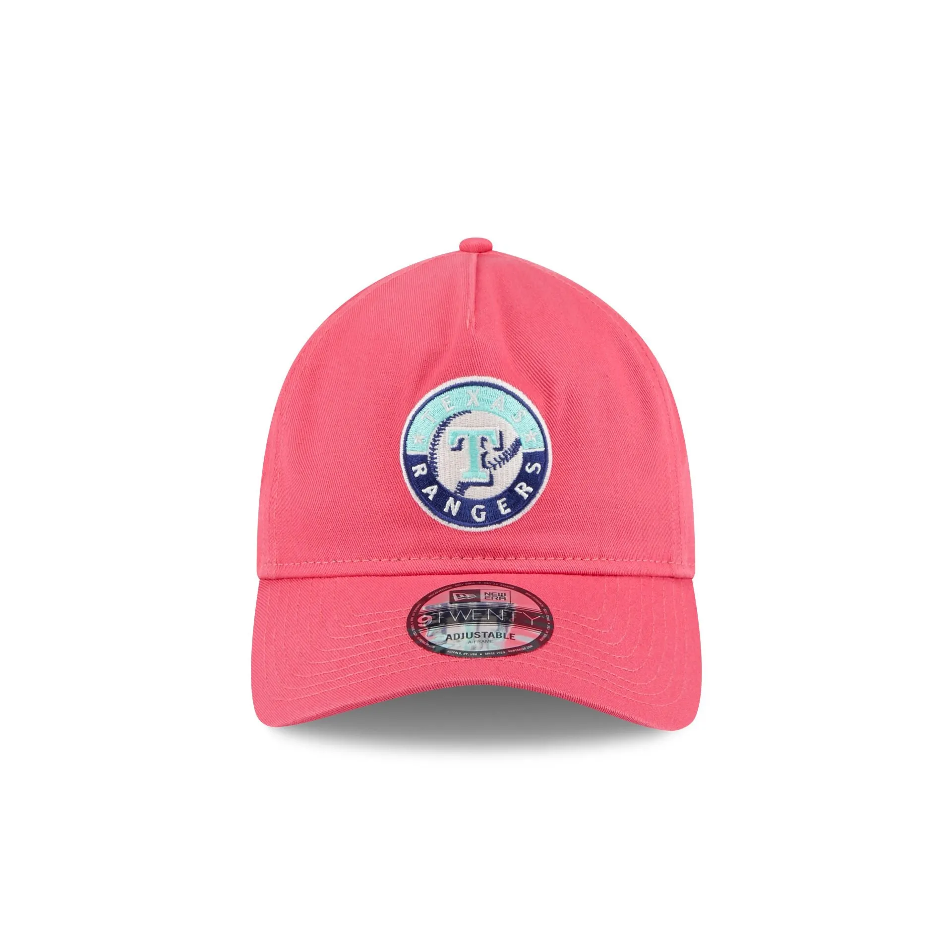 Texas Rangers Coral 9TWENTY A-Frame Adjustable Hat sold by New Era product image thumbnail 2