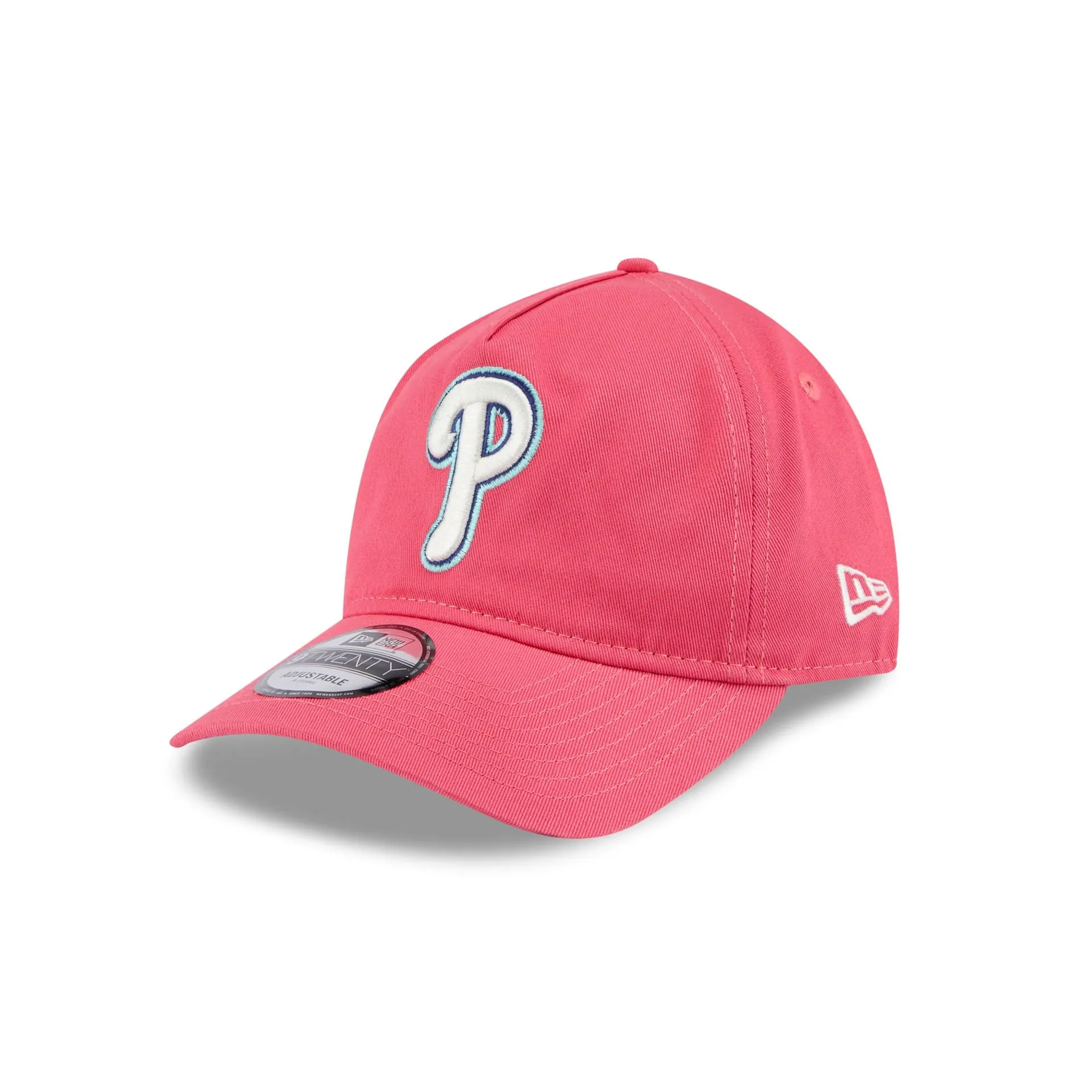 Philadelphia Phillies Coral 9TWENTY A-Frame Adjustable Hat sold by New Era product image thumbnail 3