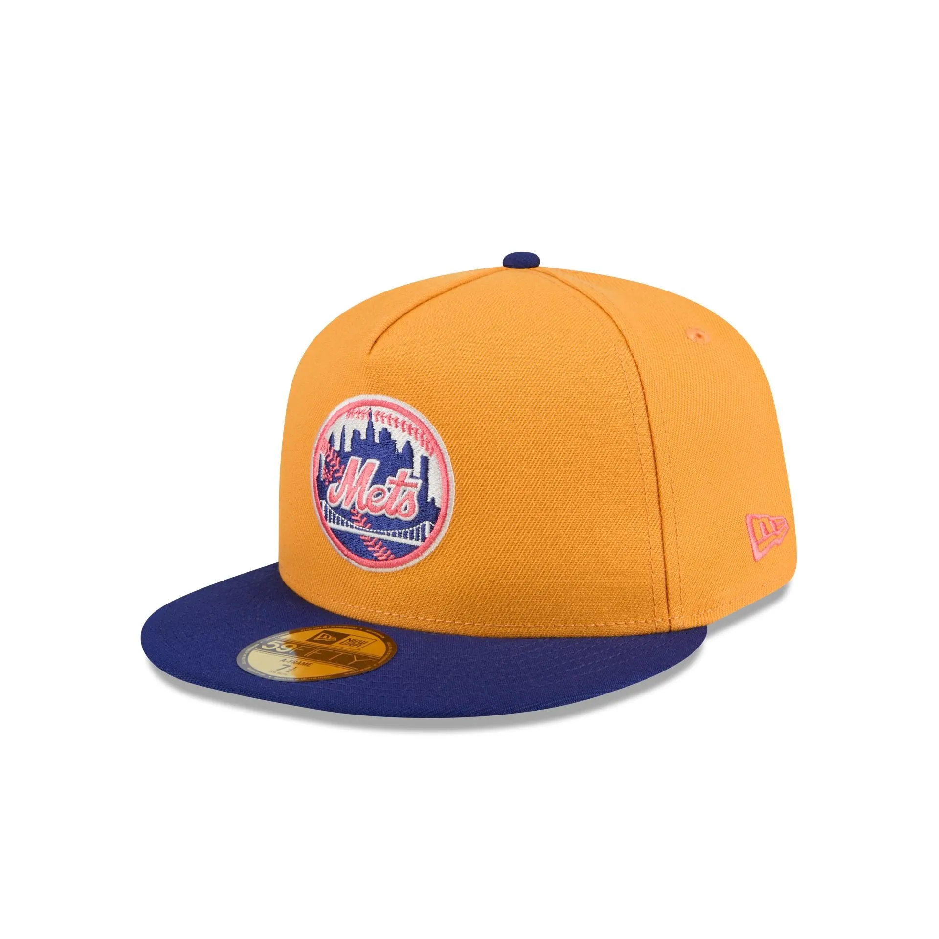 New York Mets Gold 59FIFTY A-Frame Fitted Hat sold by New Era product image thumbnail 3