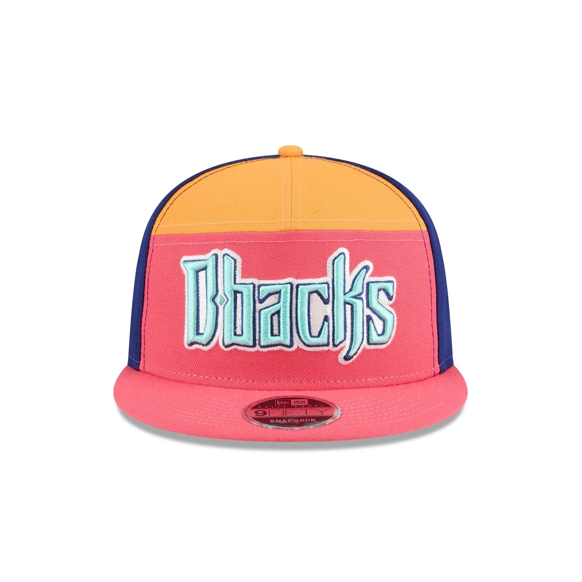 Arizona Diamondbacks Coral Split Panel 9FIFTY Snapback Hat sold by New Era product image thumbnail 2