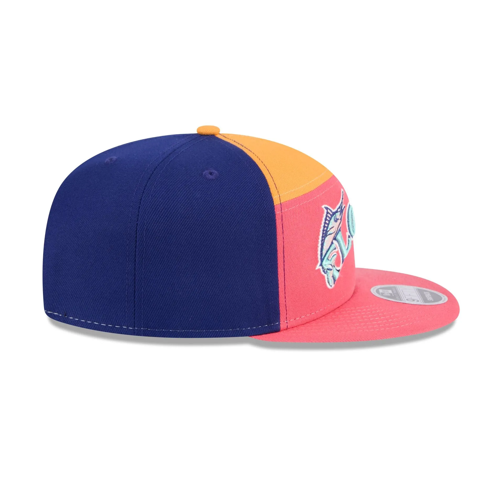 Miami Marlins Coral Split Panel 9FIFTY Snapback Hat sold by New Era product image thumbnail 5