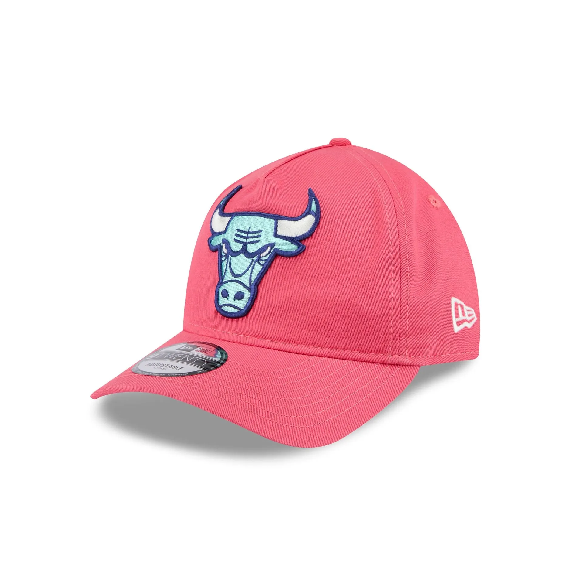 Chicago Bulls Coral 9TWENTY A-Frame Adjustable Hat sold by New Era product image thumbnail 3