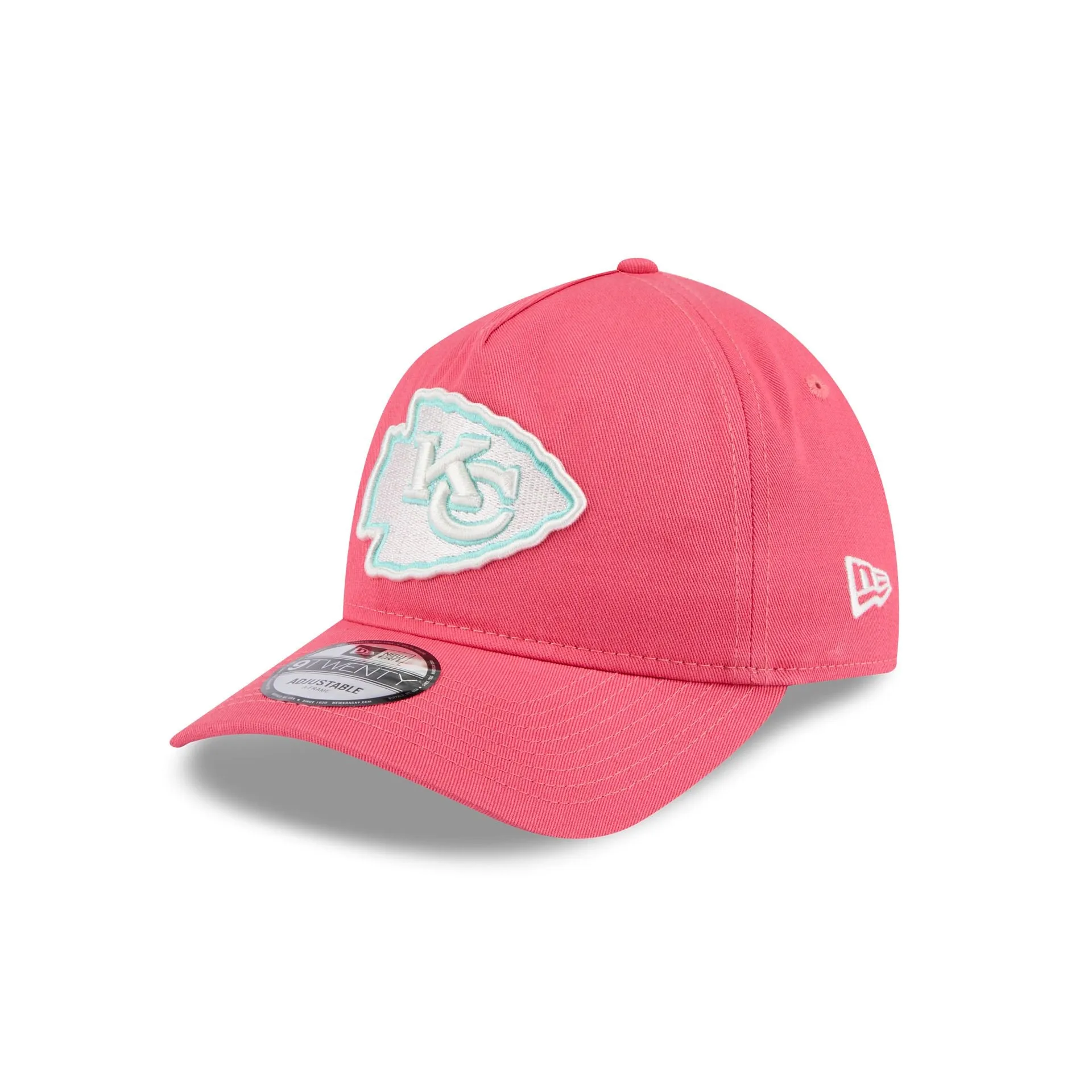 Kansas City Chiefs Coral 9TWENTY A-Frame Adjustable Hat sold by New Era product image thumbnail 3