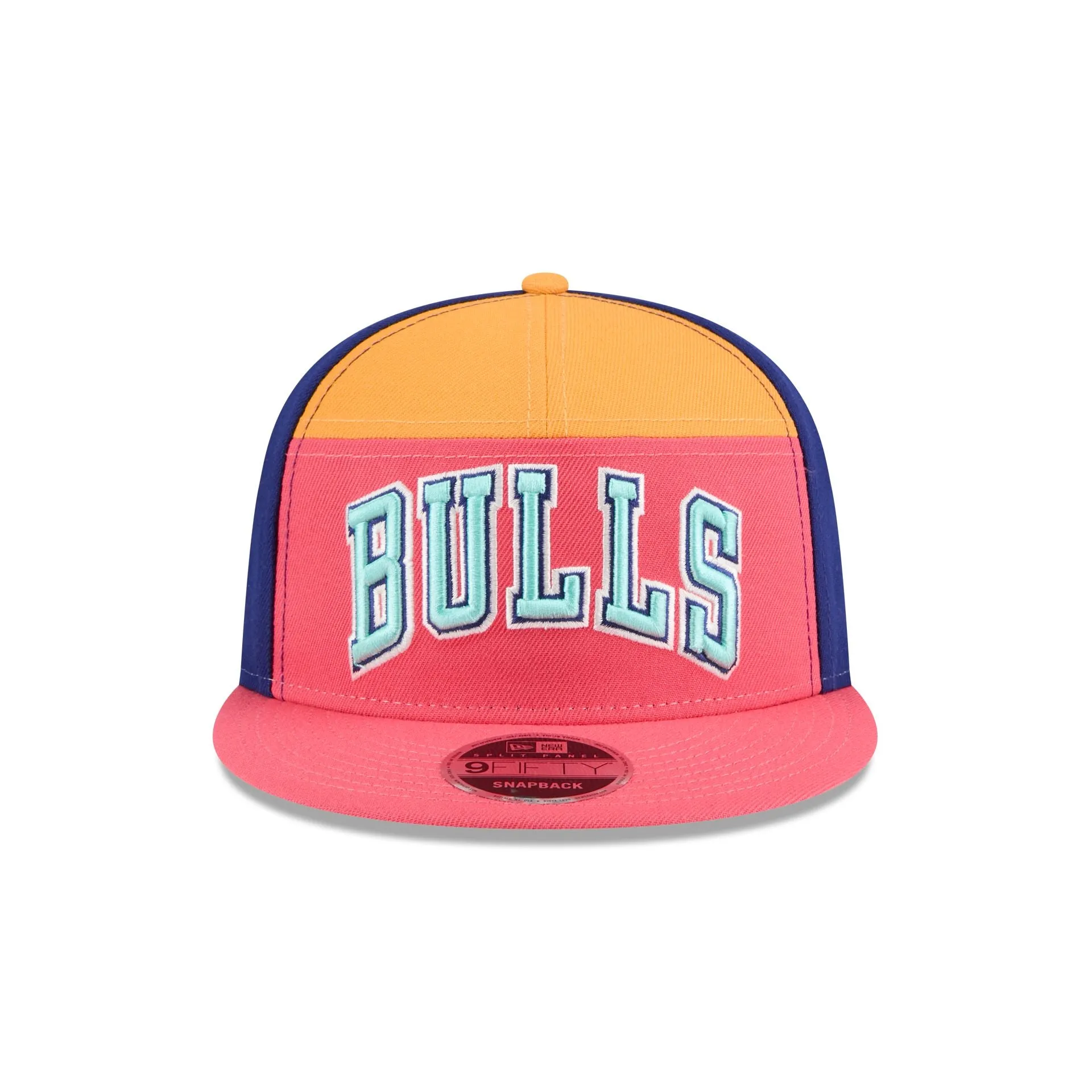 Chicago Bulls Coral Split Panel 9FIFTY Snapback Hat sold by New Era product image thumbnail 2