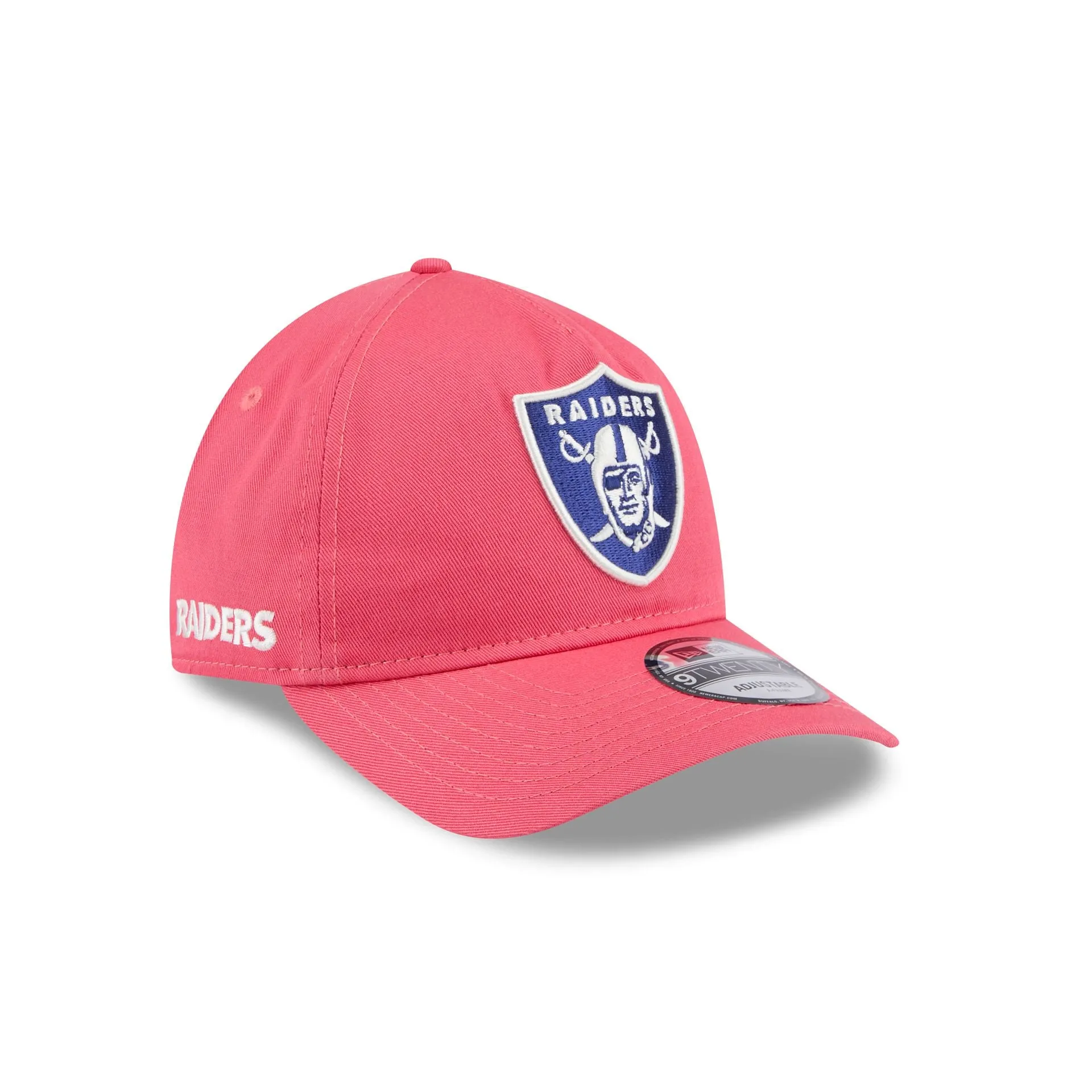 Las Vegas Raiders Coral 9TWENTY A-Frame Adjustable Hat sold by New Era
