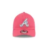 Atlanta Braves Coral 9TWENTY A-Frame Adjustable Hat sold by New Era