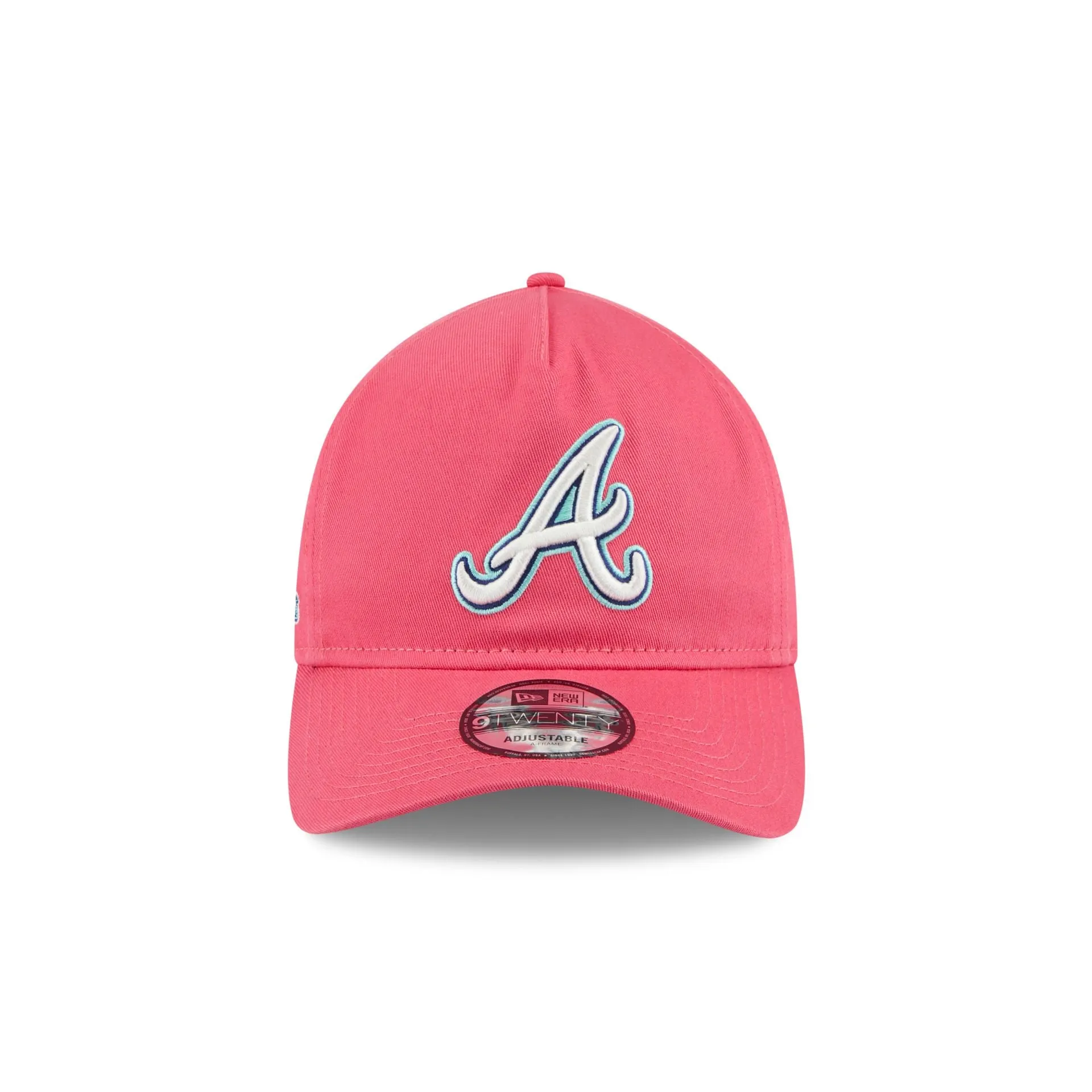 Atlanta Braves Coral 9TWENTY A-Frame Adjustable Hat sold by New Era product image thumbnail 2