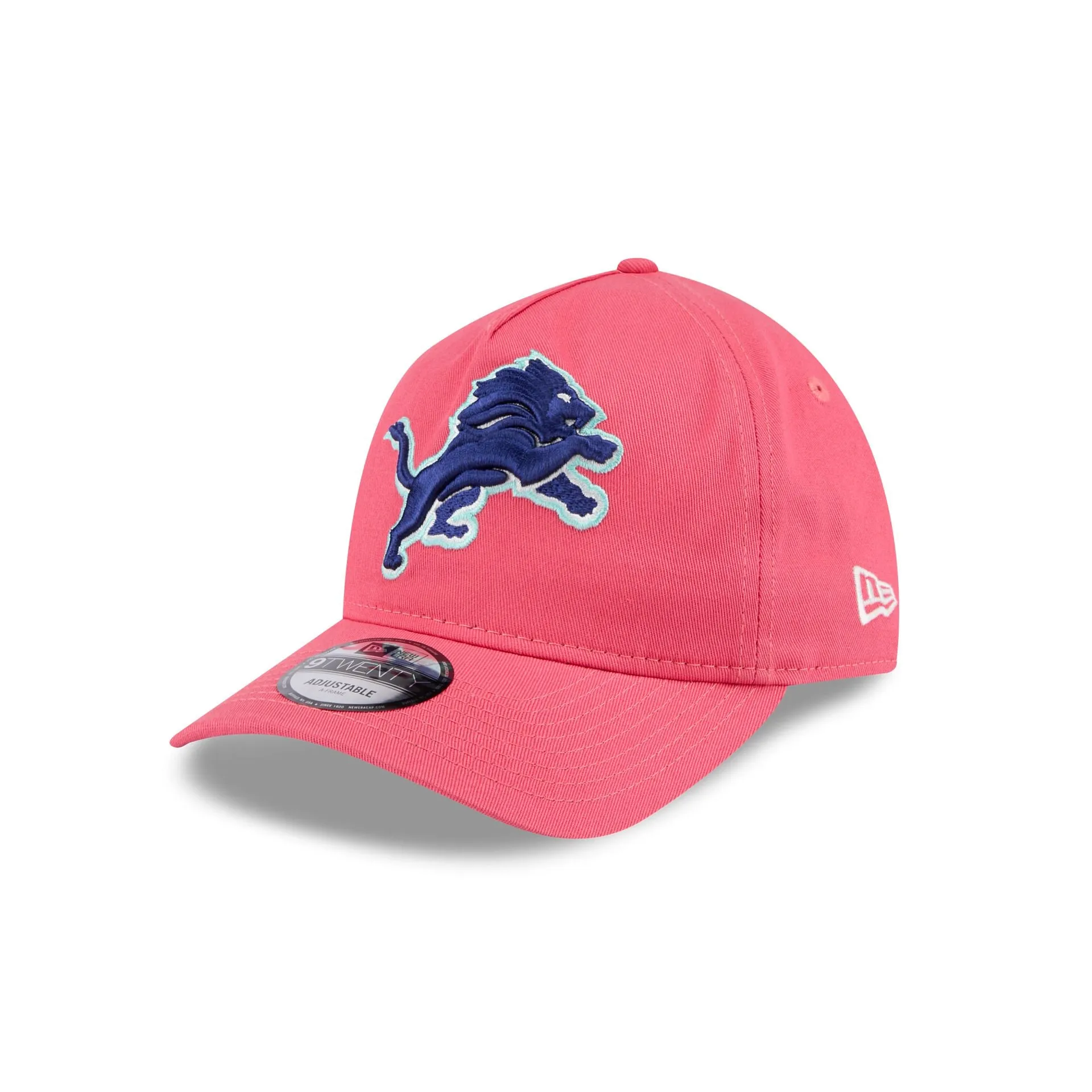 Detroit Lions Coral 9TWENTY A-Frame Adjustable Hat sold by New Era product image thumbnail 3
