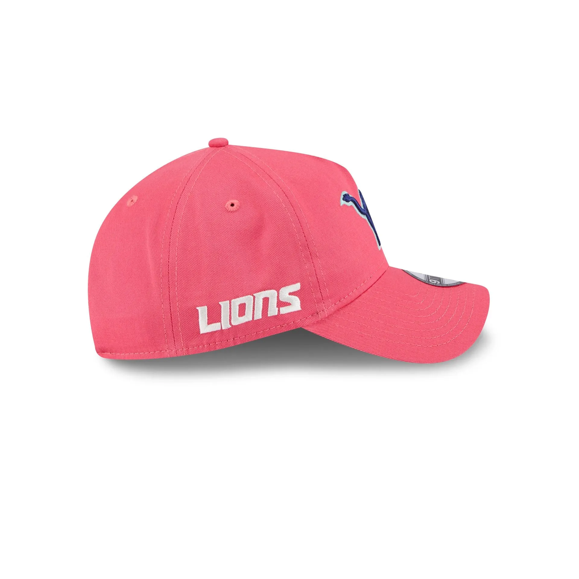 Detroit Lions Coral 9TWENTY A-Frame Adjustable Hat sold by New Era product image thumbnail 4