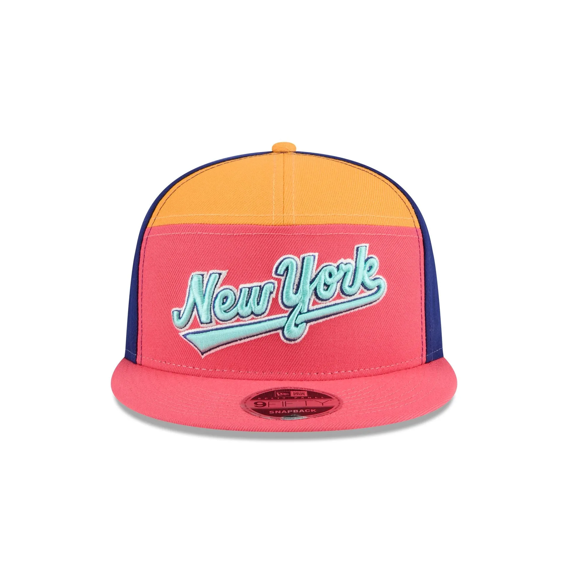 New York Mets Coral Split Panel 9FIFTY Snapback Hat sold by New Era product image thumbnail 2