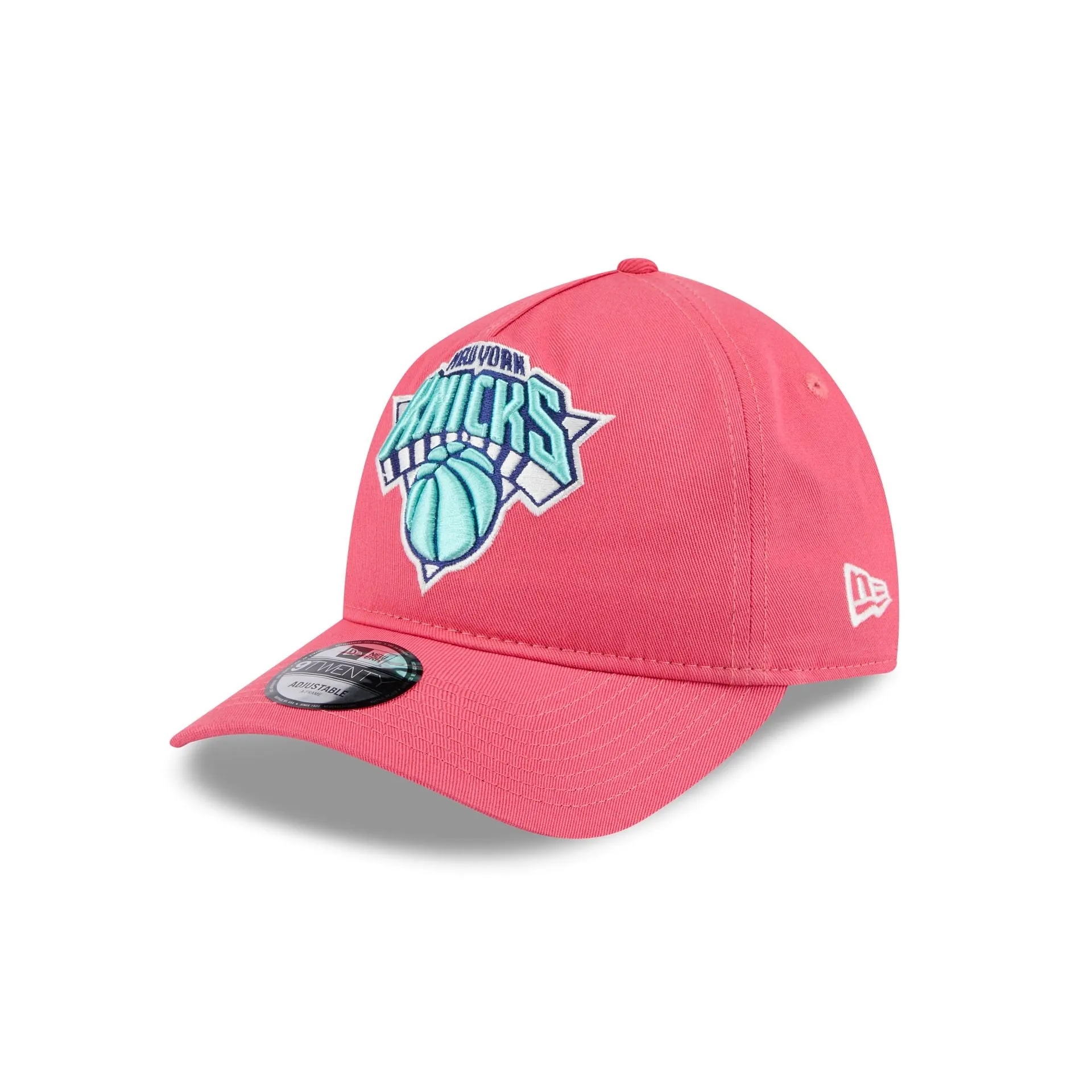 New York Knicks Coral 9TWENTY A-Frame Adjustable Hat sold by New Era product image thumbnail 3
