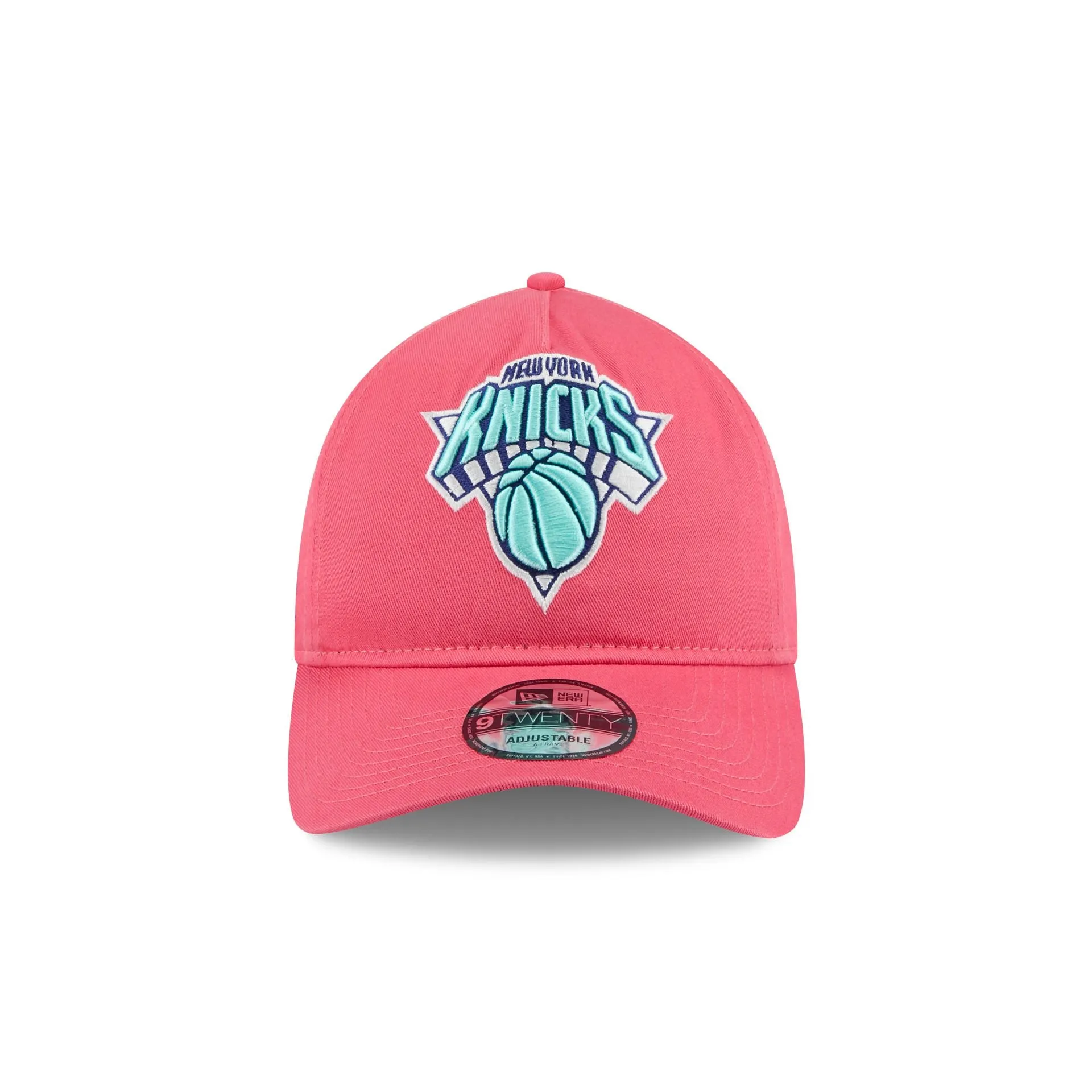 New York Knicks Coral 9TWENTY A-Frame Adjustable Hat sold by New Era product image thumbnail 2