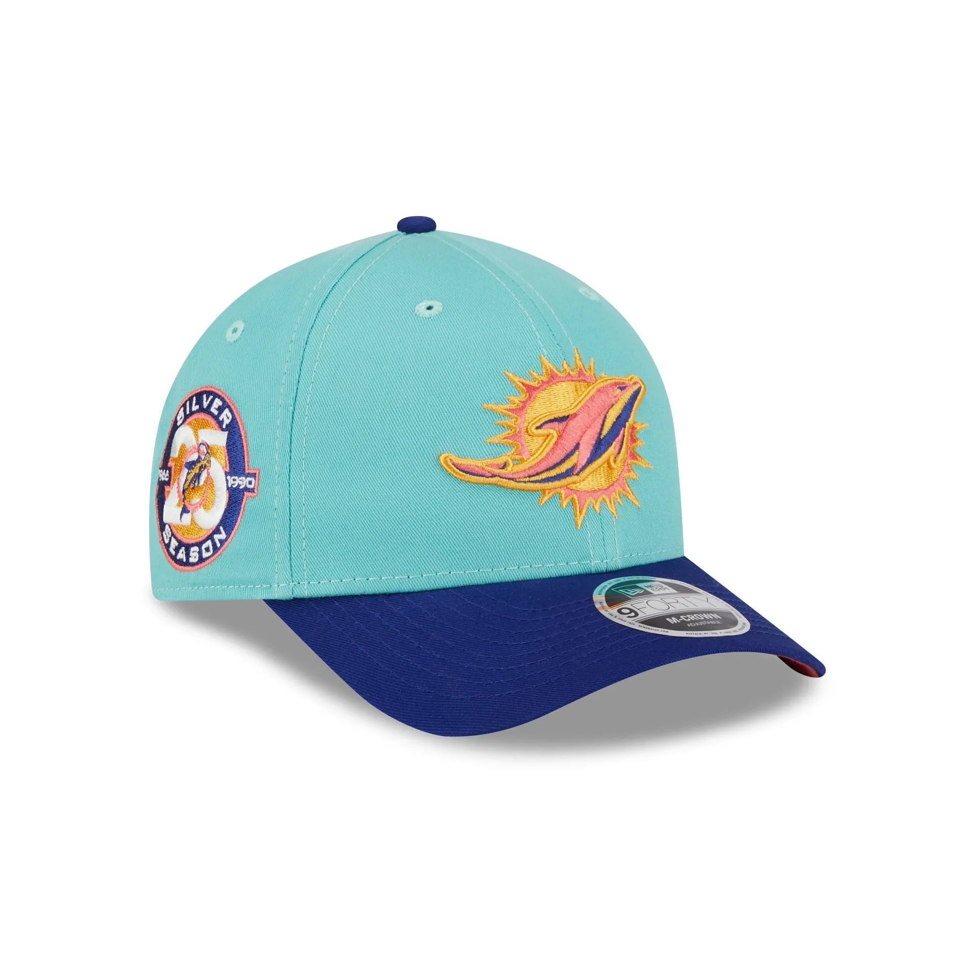 Miami Dolphins Clear Mint 9FORTY M-Crown Adjustable Hat sold by New Era