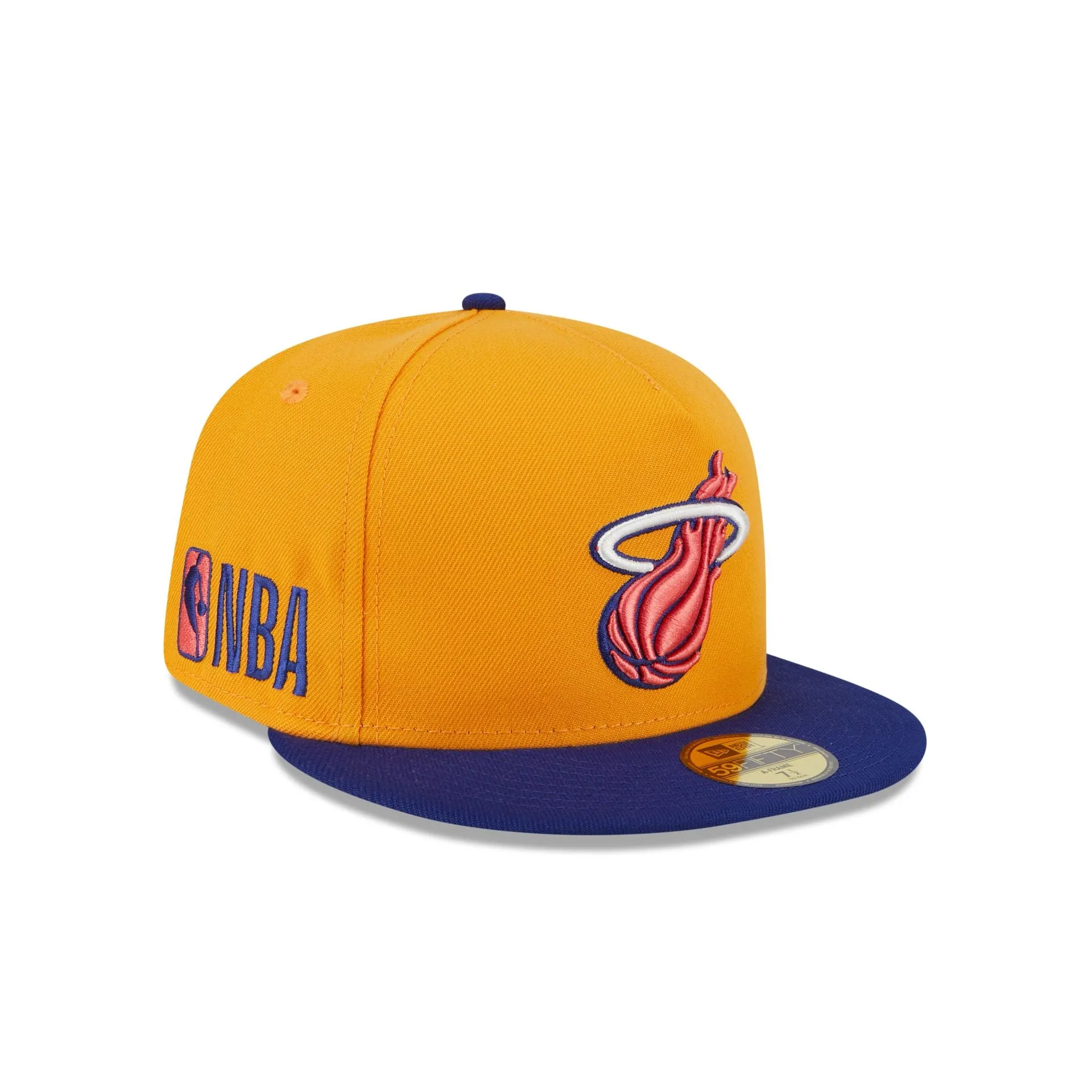 Miami Heat Gold 59FIFTY A-Frame Fitted Hat sold by New Era