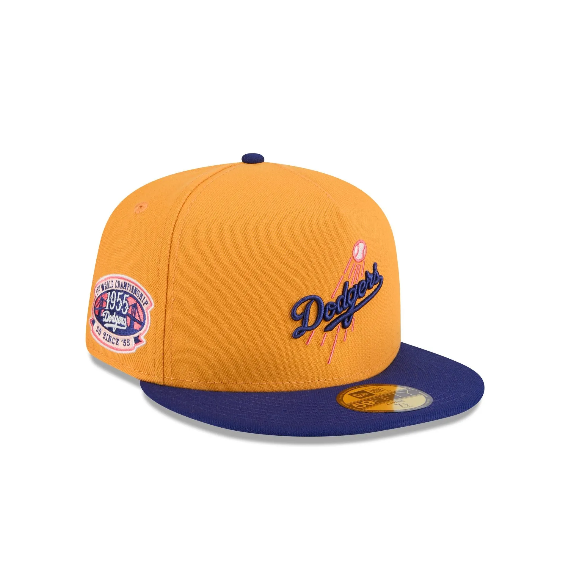 Los Angeles Dodgers Gold 59FIFTY A-Frame Fitted Hat sold by New Era