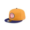 Chicago Cubs Gold 59FIFTY A-Frame Fitted Hat sold by New Era