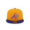 Atlanta Braves Gold 59FIFTY A-Frame Fitted Hat sold by New Era