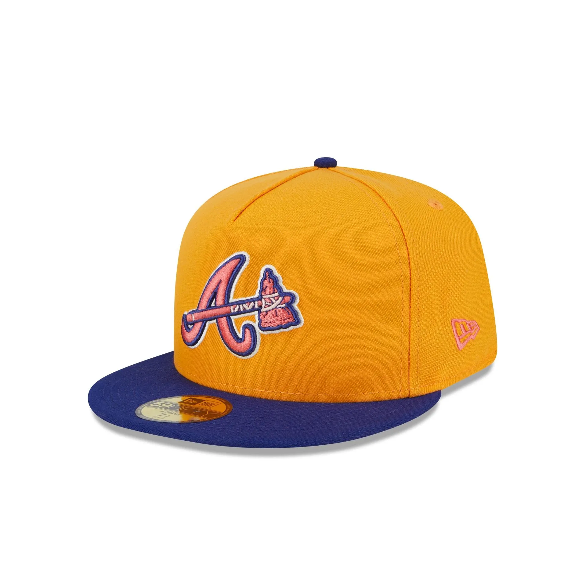 Atlanta Braves Gold 59FIFTY A-Frame Fitted Hat sold by New Era product image thumbnail 3