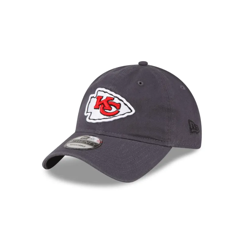 Kansas City Chiefs NFL Core Classic Graphite 9TWENTY Adjustable Hat sold by New Era