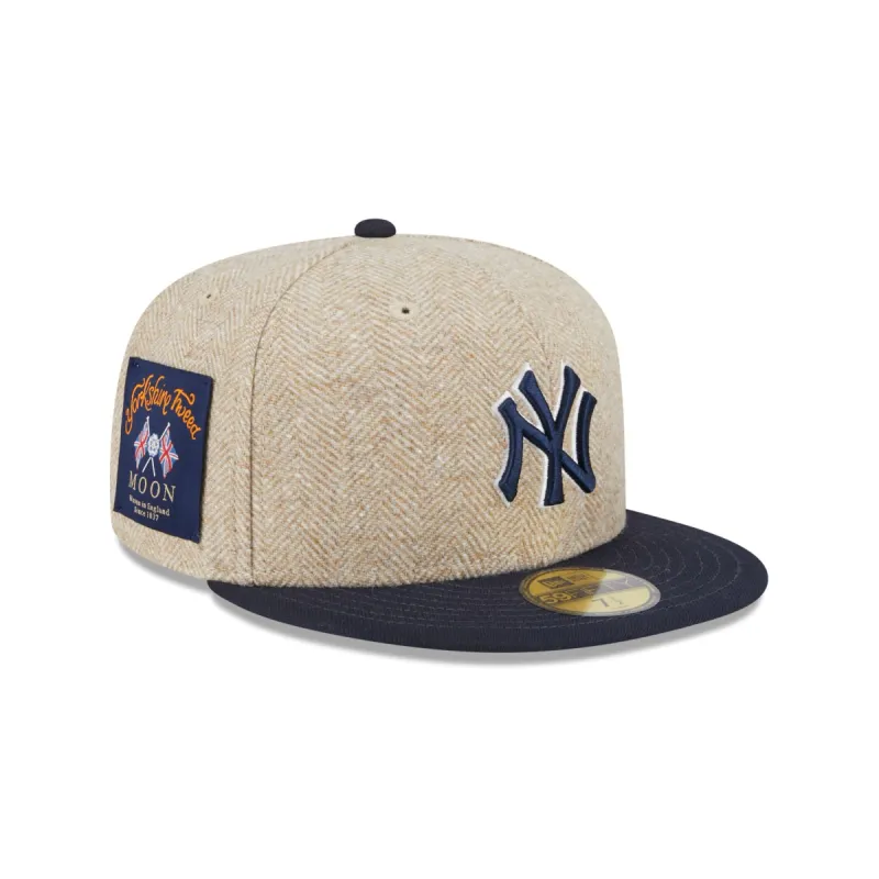 New York Yankees Herringbone Moon 59FIFTY Fitted Hat sold by New Era