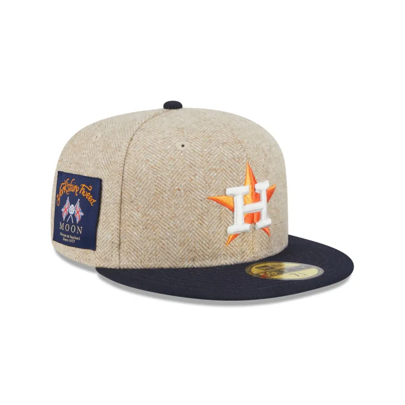 Houston Astros Herringbone Moon 59FIFTY Fitted Hat sold by New Era