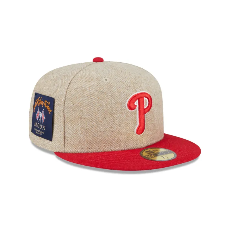 Philadelphia Phillies Herringbone Moon 59FIFTY Fitted Hat sold by New Era