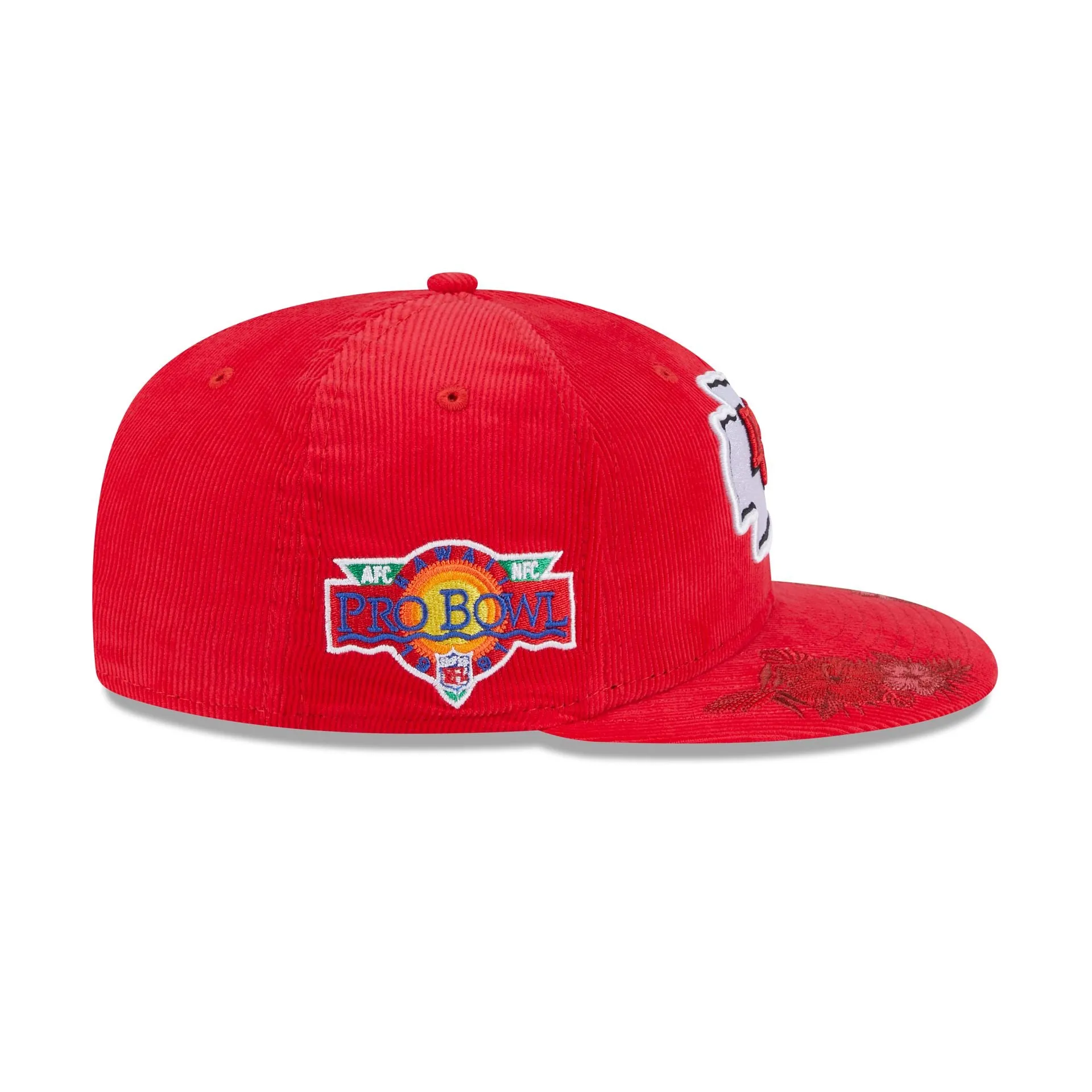 Just Caps Floral Corduroy Kansas City Chiefs 59FIFTY Fitted Hat sold by New Era product image thumbnail 5