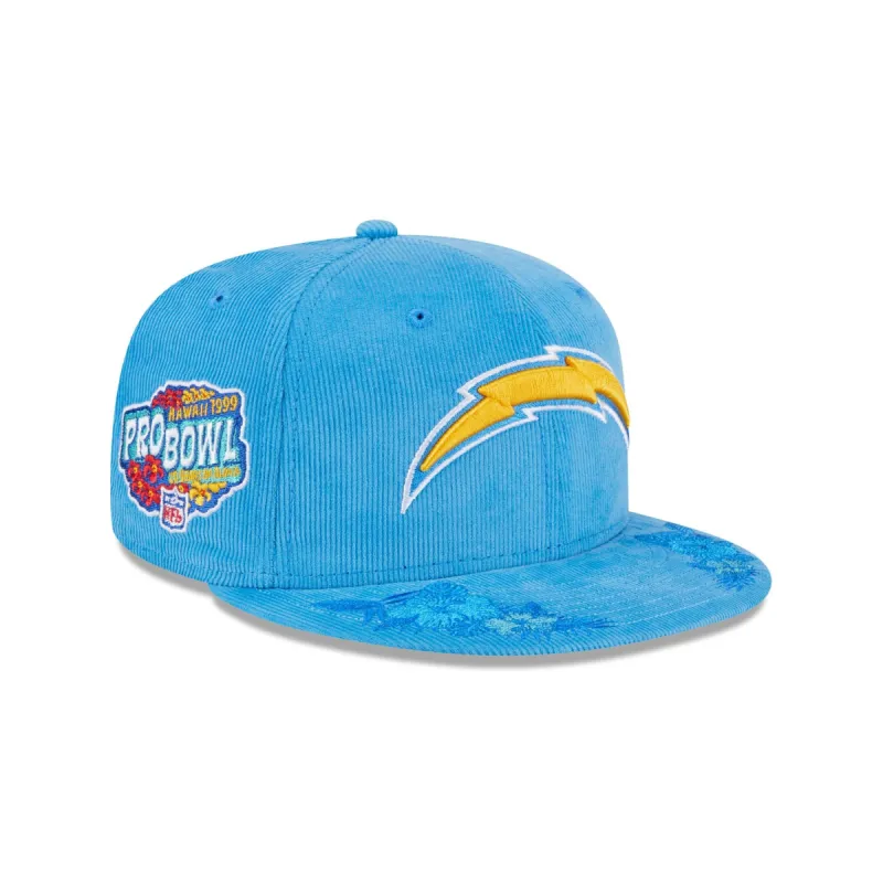 Just Caps Floral Corduroy Los Angeles Chargers 59FIFTY Fitted Hat sold by New Era