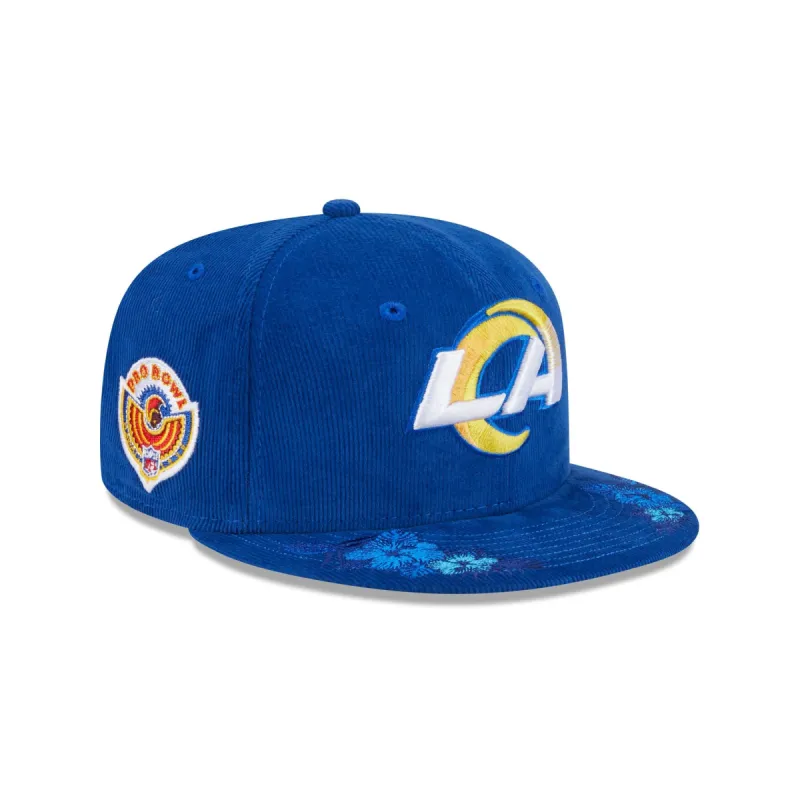 Just Caps Floral Corduroy Los Angeles Rams 59FIFTY Fitted Hat sold by New Era