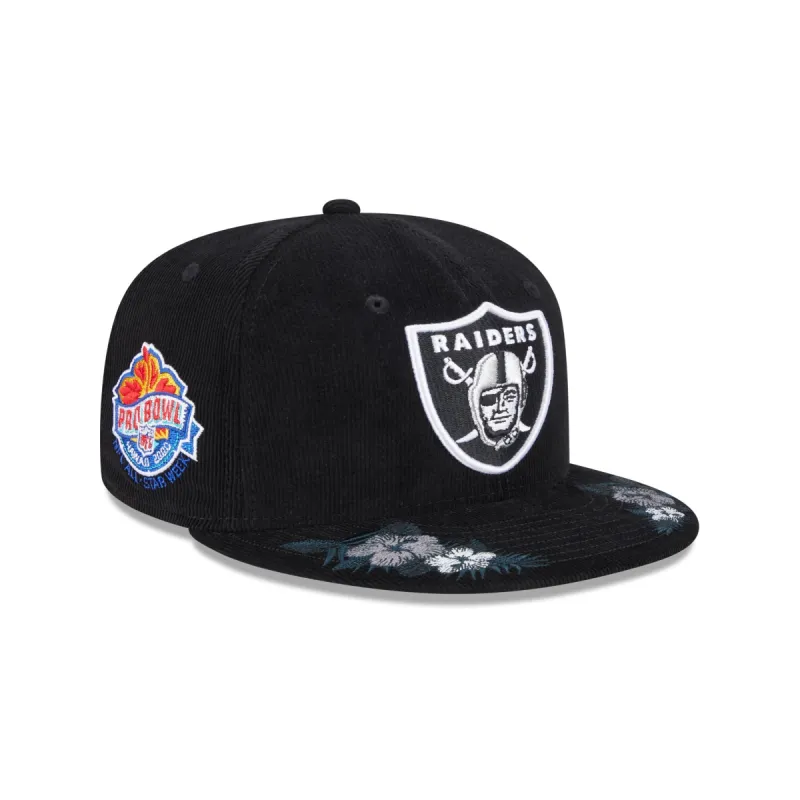 Just Caps Floral Corduroy Las Vegas Raiders 59FIFTY Fitted Hat sold by New Era