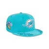 Just Caps Floral Corduroy Miami Dolphins 59FIFTY Fitted Hat sold by New Era