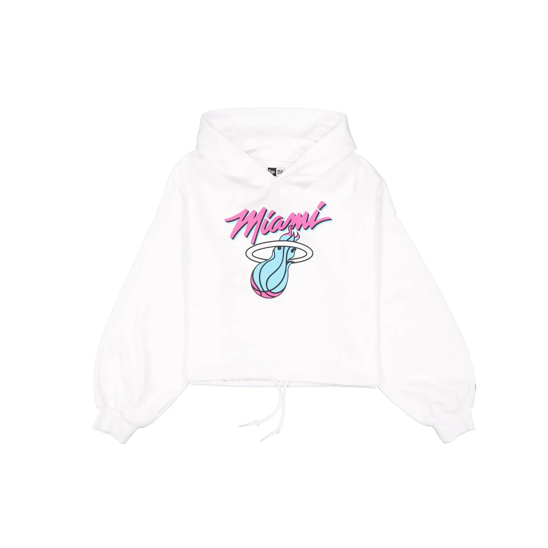 Miami Heat 2024 City Edition Women's White Hoodie sold by New Era