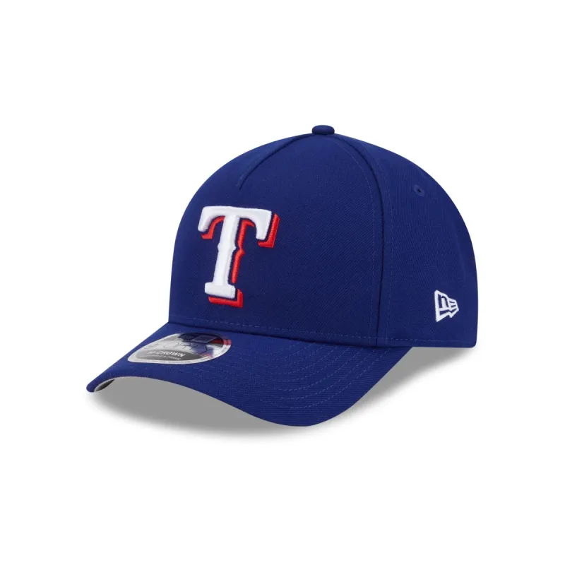 Texas Rangers Authentic Collection 9FORTY M-Crown A-Frame Snapback Hat sold by New Era