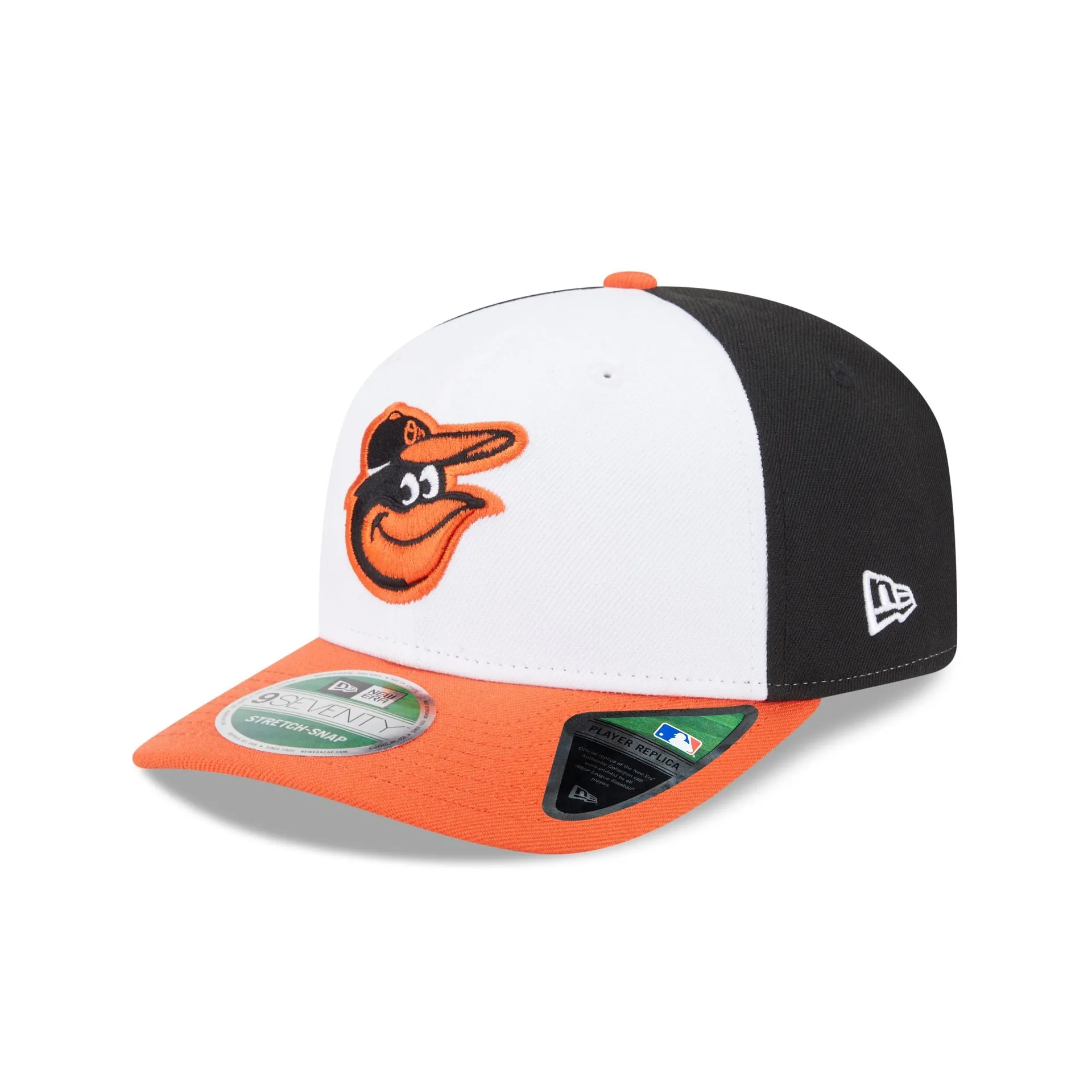Baltimore Orioles Home Authentic Collection 9SEVENTY Stretch-Snap Hat sold by New Era