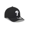 Philadelphia Phillies Black Authentic Collection 9FORTY M-Crown Snapback Hat sold by New Era