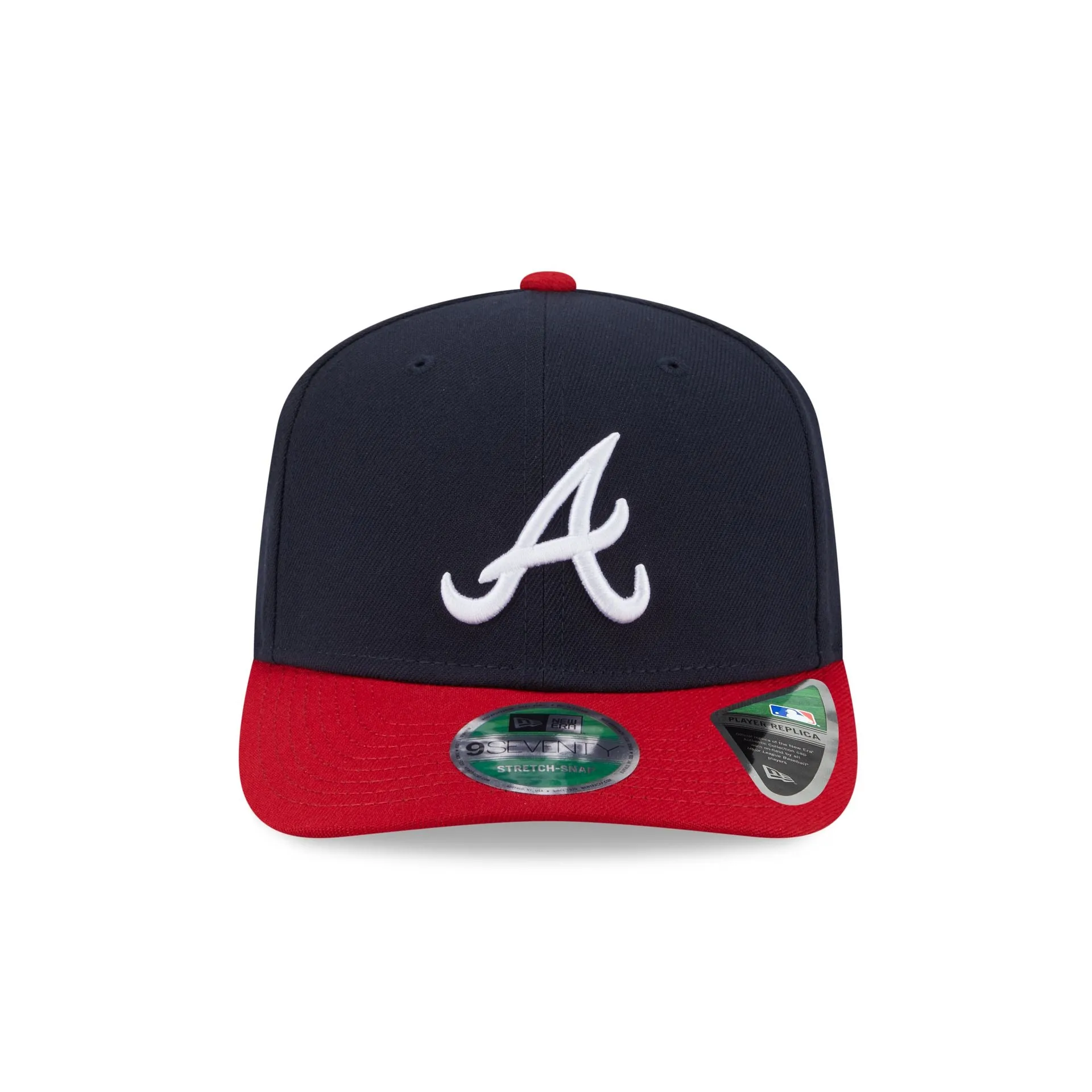 Atlanta Braves Home Authentic Collection 9SEVENTY Stretch-Snap Hat sold by New Era product image thumbnail 2