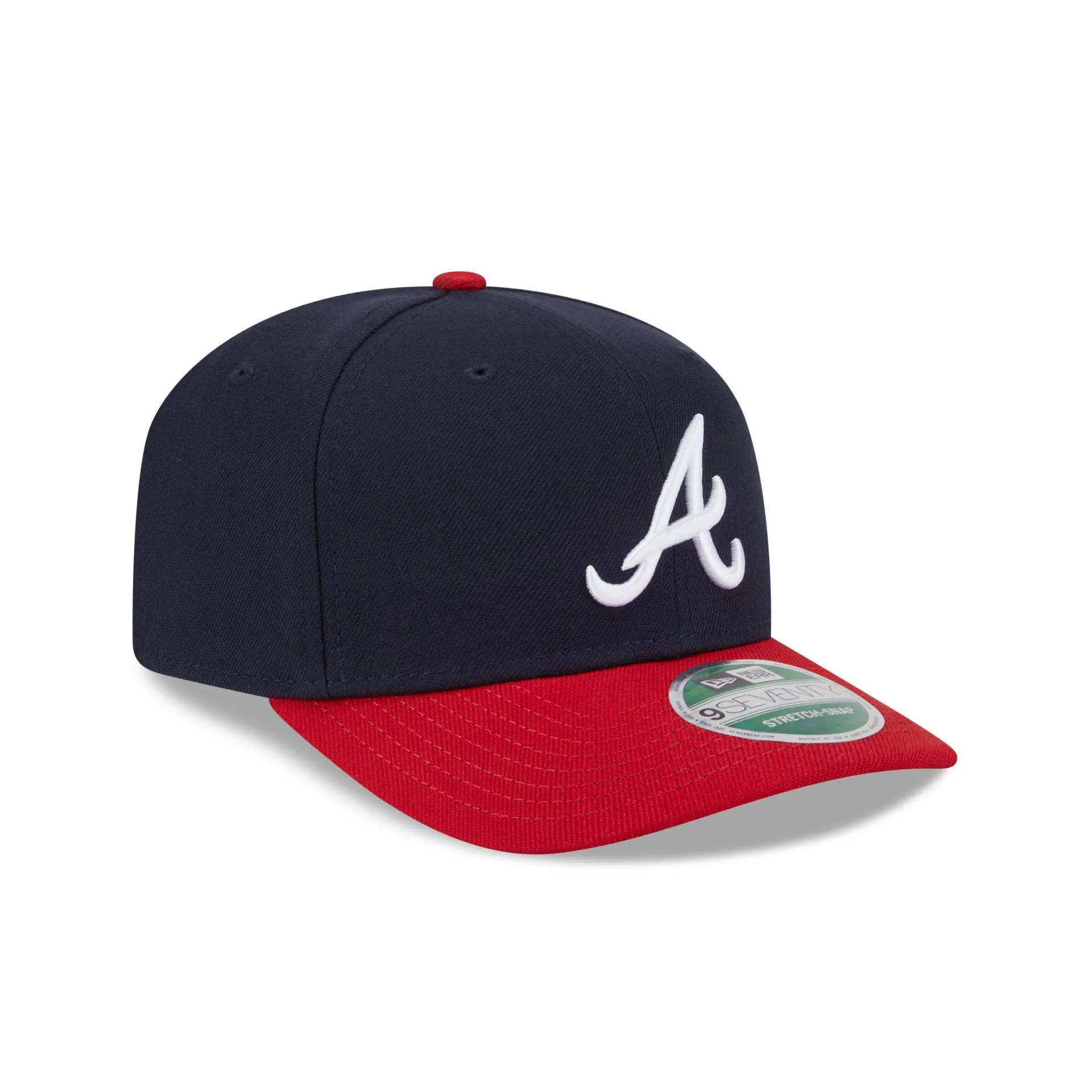 Atlanta Braves Home Authentic Collection 9SEVENTY Stretch-Snap Hat sold by New Era product image thumbnail 3