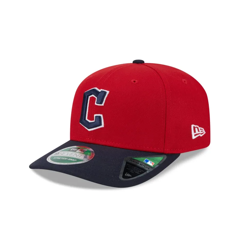 Cleveland Guardians Home Authentic Collection 9SEVENTY Stretch-Snap Hat sold by New Era