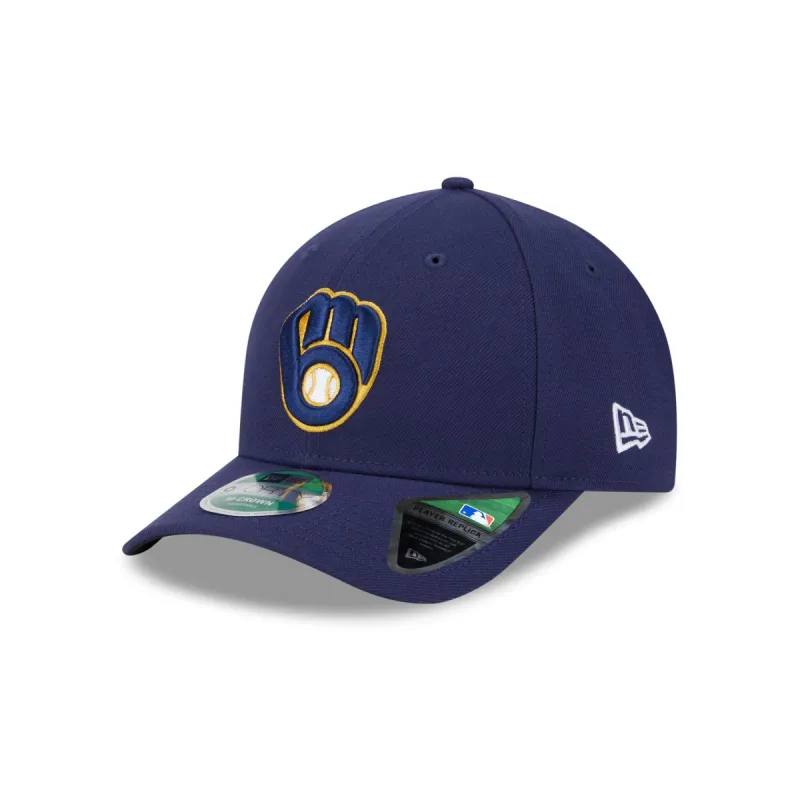 Milwaukee Brewers Home Authentic Collection 9FORTY M-Crown Snapback Hat sold by New Era