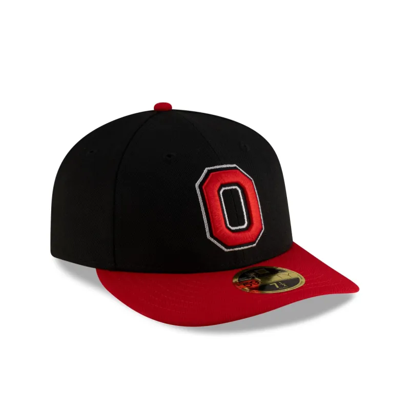 Ohio State Buckeyes Black Scarlet Low Profile 59FIFTY Fitted sold by New Era